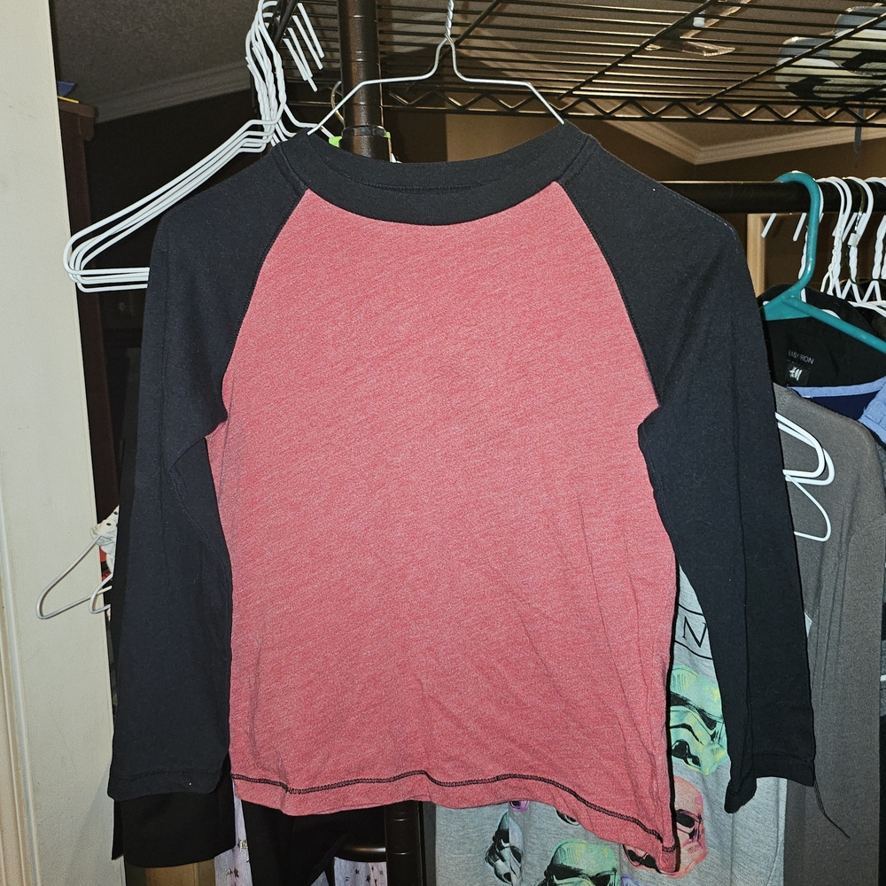 Arizona Jean Company Red and Black Kids Jersey, Size 5